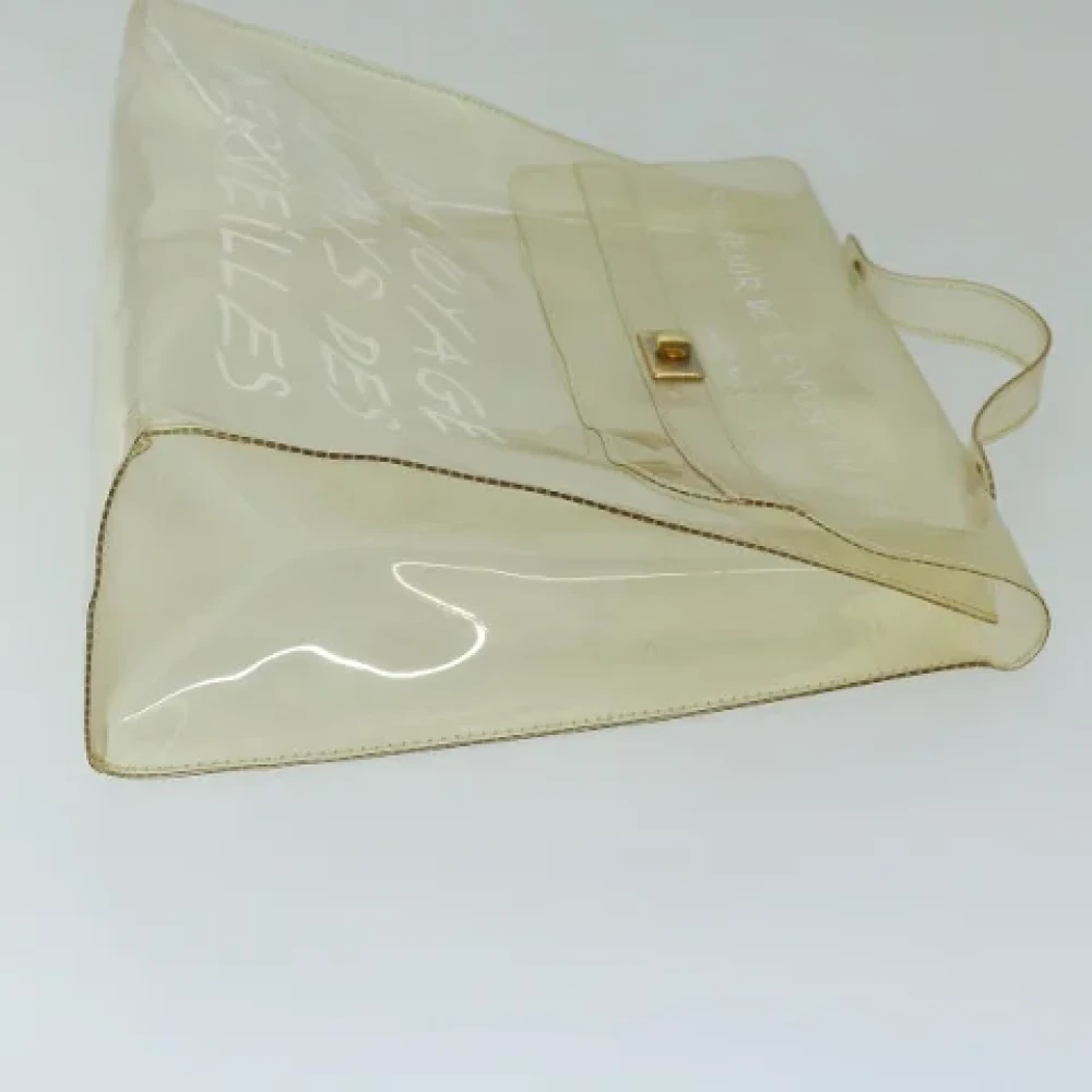 Hermès Vintage Pre-owned Vinyl handbags White Dames