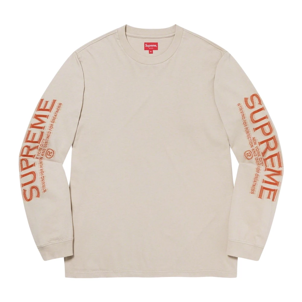 Supreme Intarsia Sleeve Top Stone Limited Edition Beige Heren