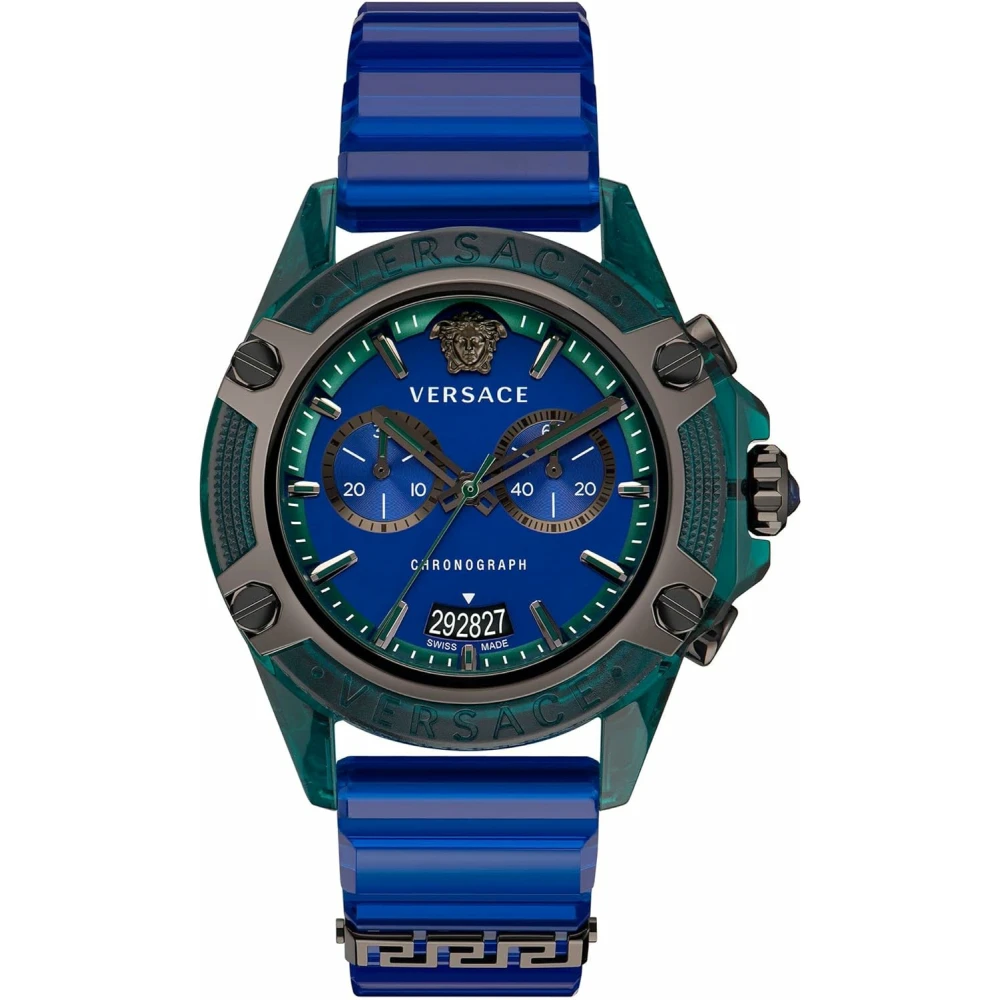 Versace , Watches, Unisex, Blue, One Size, Icon Active Watch