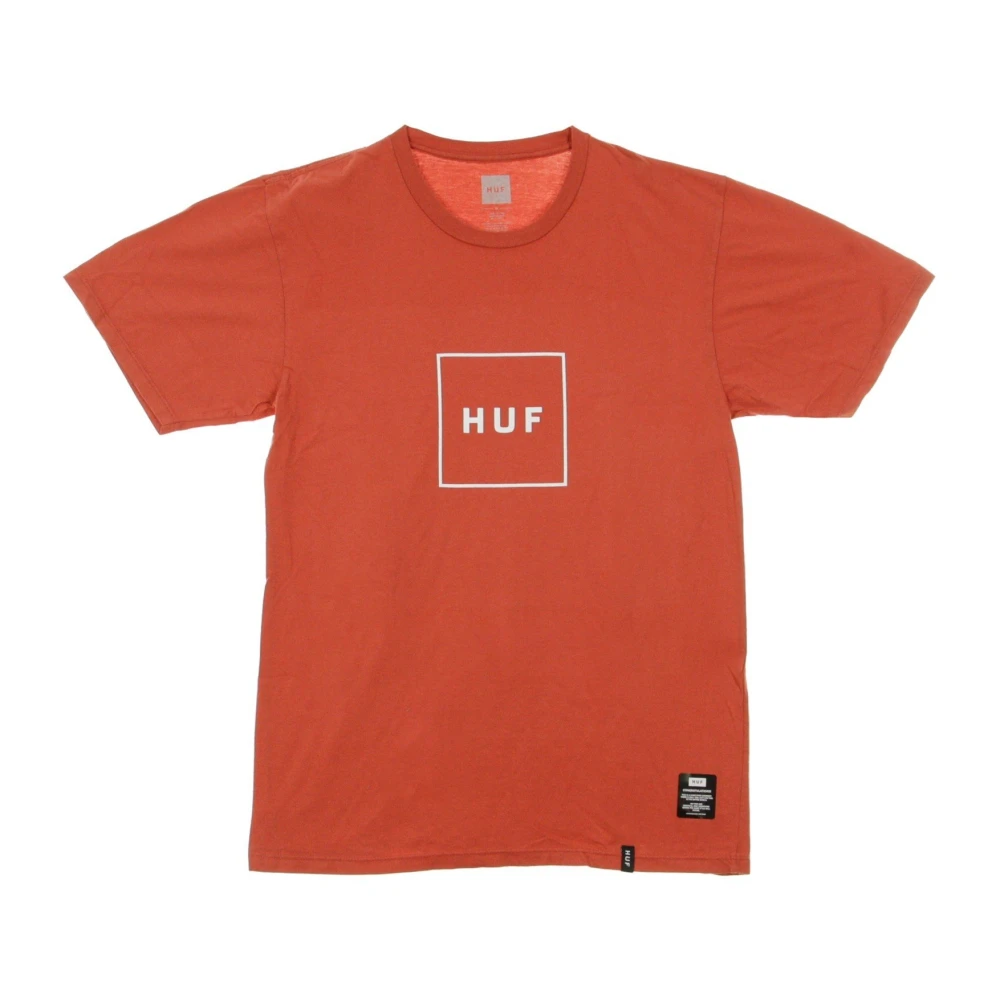 HUF Poppy Box Logo T-Shirt Red Heren