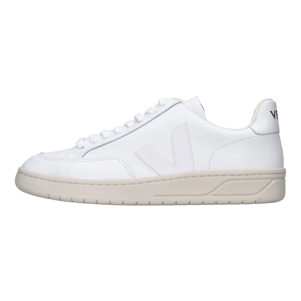 Veja V-12 Leather Heren Schoenen Wit