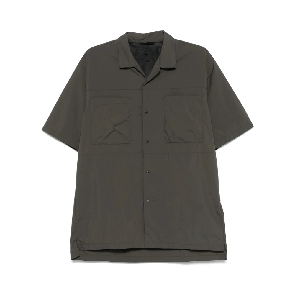 Mizuno Camp Kraag Gunmetal Grijs Shirt Gray Heren