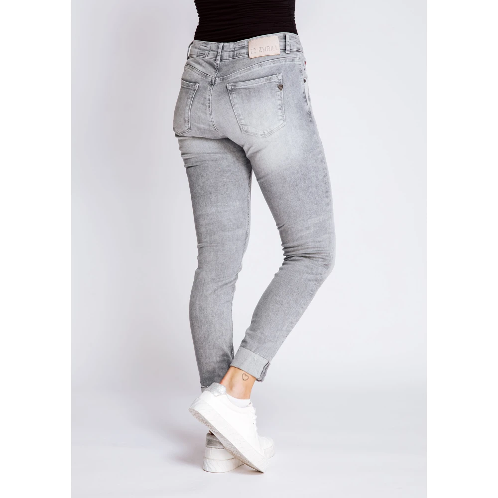 Zhrill Skinny Jeans Nova Grey Gray Dames
