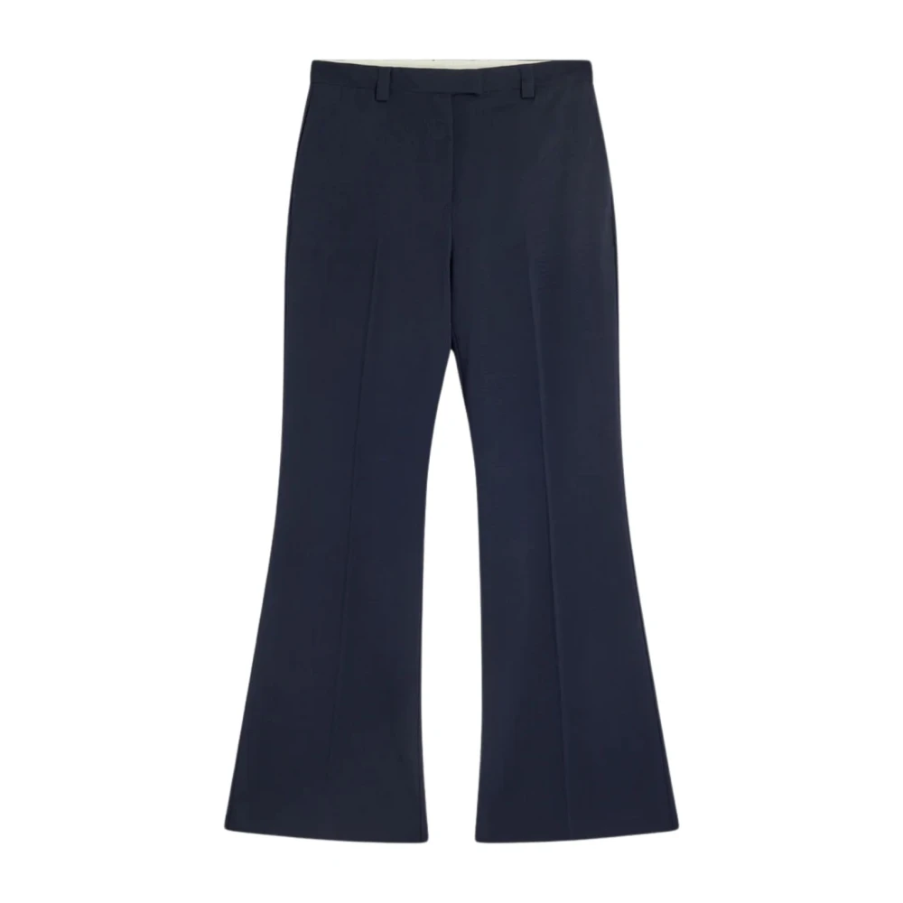 Liviana Conti Women's Blue Trousers Pantalone - Wide Trousers - S - Trousers