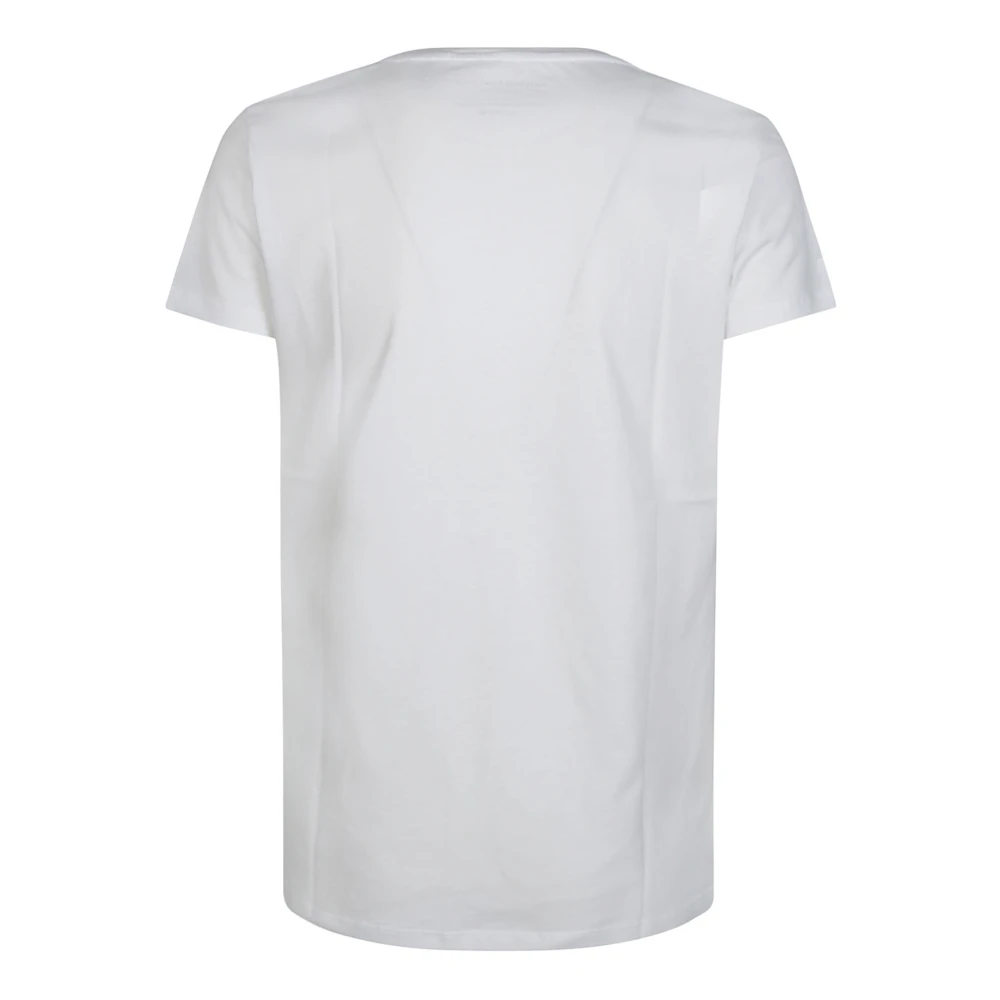 majestic filatures Casual Jamie T-shirt met ronde hals White Dames