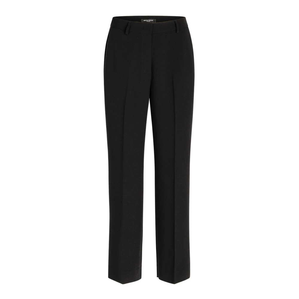 Bruuns Bazaar Black Classic Suit Trousers With Wide Leg - Female - Suit Trousers - Xs - Trousers