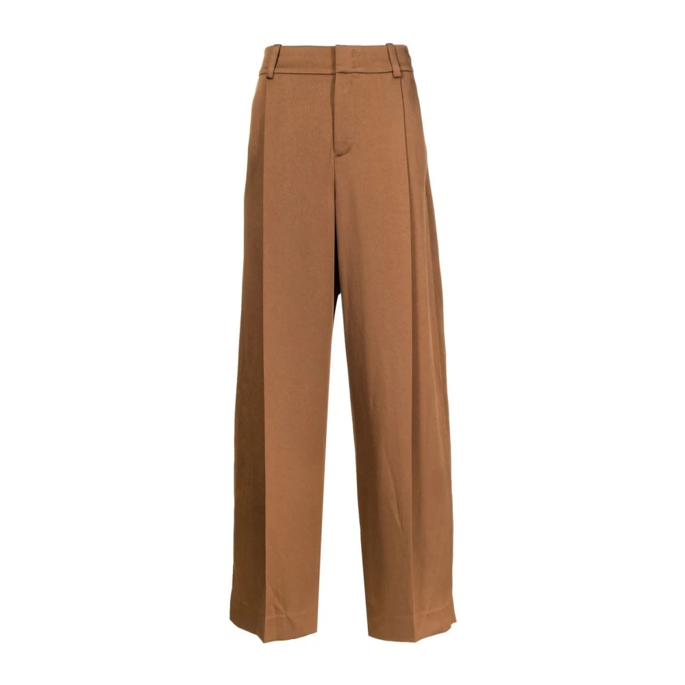 Vince Bruine wijde pijp casual broek Brown Dames