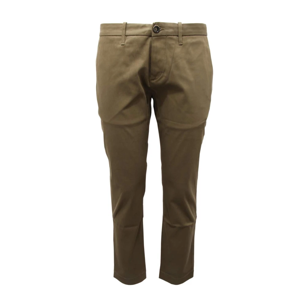 Nine In The Morning Men's Green Chinos, Xs, Easy Man Trousers