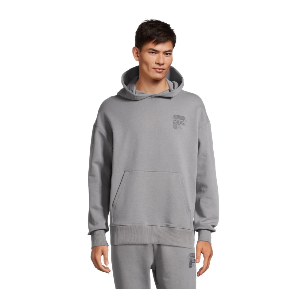 Fila Heren hoodie Baar Fam0333 katoen Gray Heren
