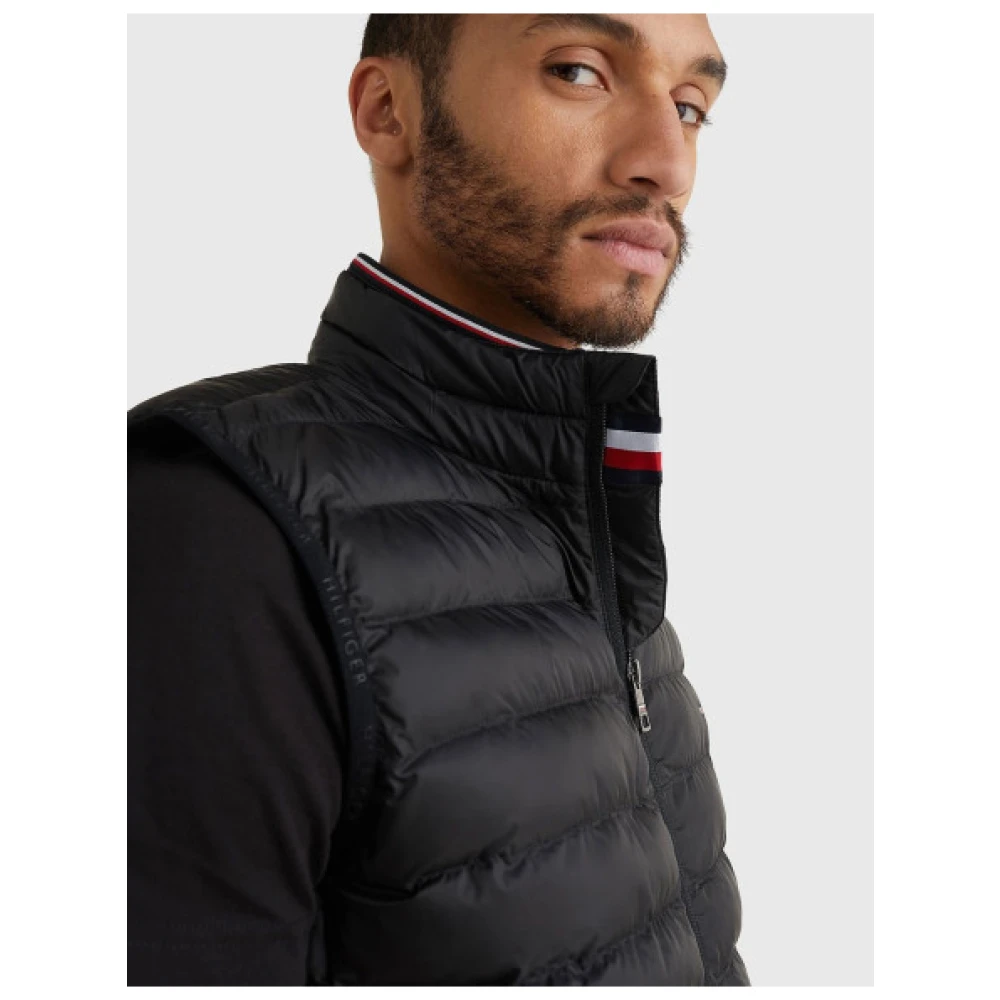 Tommy Hilfiger Opvouwbare mouwloze donsjas zwart Black Heren