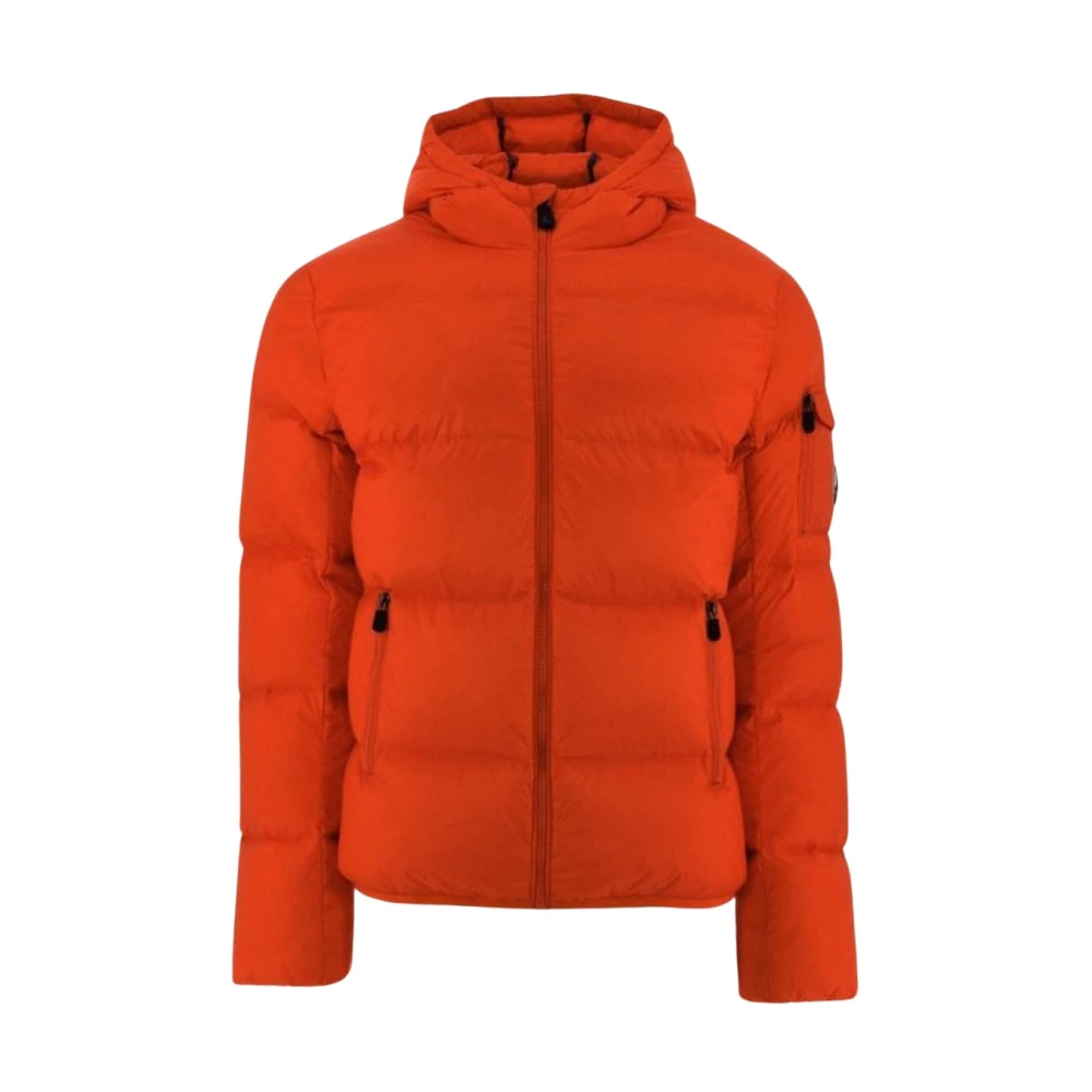 Jott Warme Winterjas Oranje Capuchon Gewatteerd Orange Heren