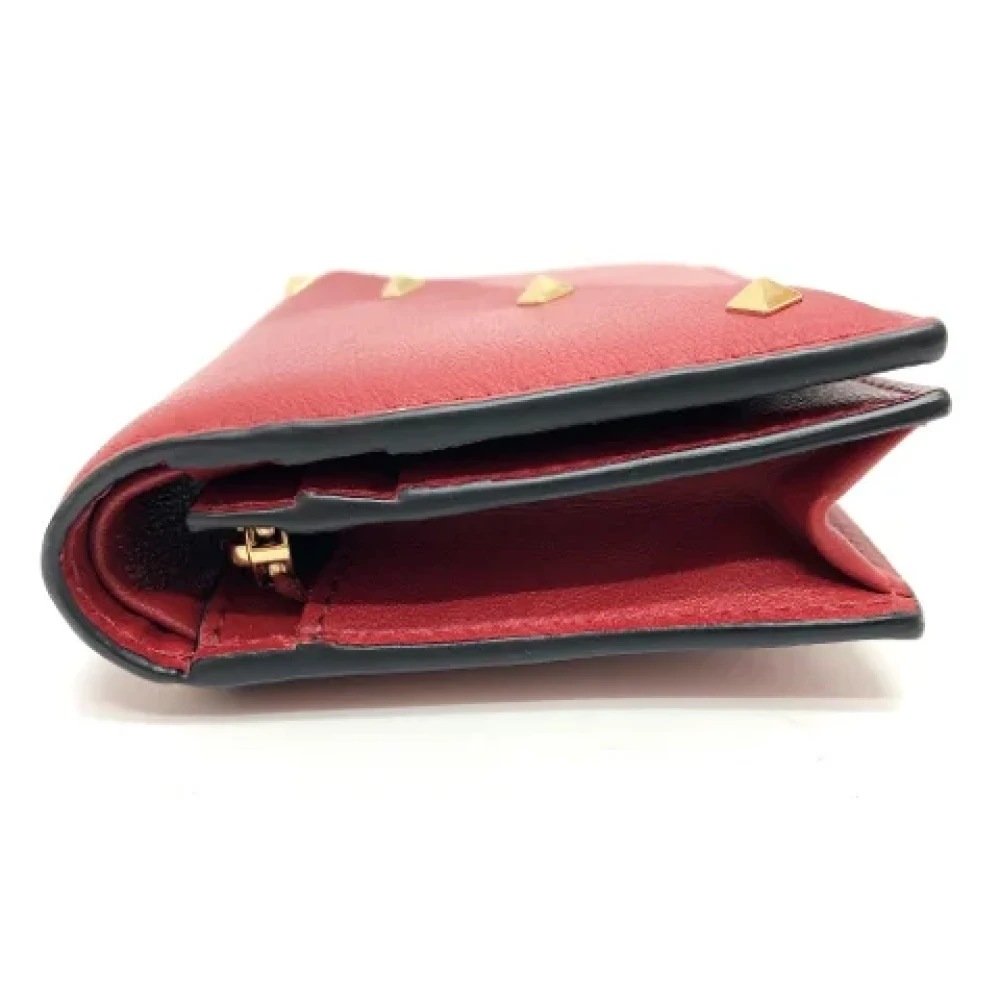 Valentino Vintage Pre-owned Leather wallets Red Dames