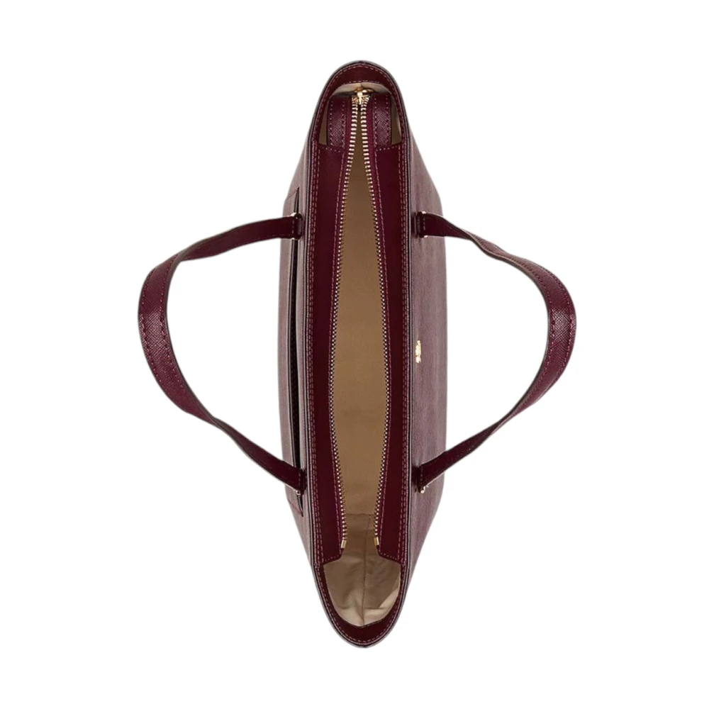 Ralph Lauren Dames Schoudertas Karly Shopper van Leer Red Dames