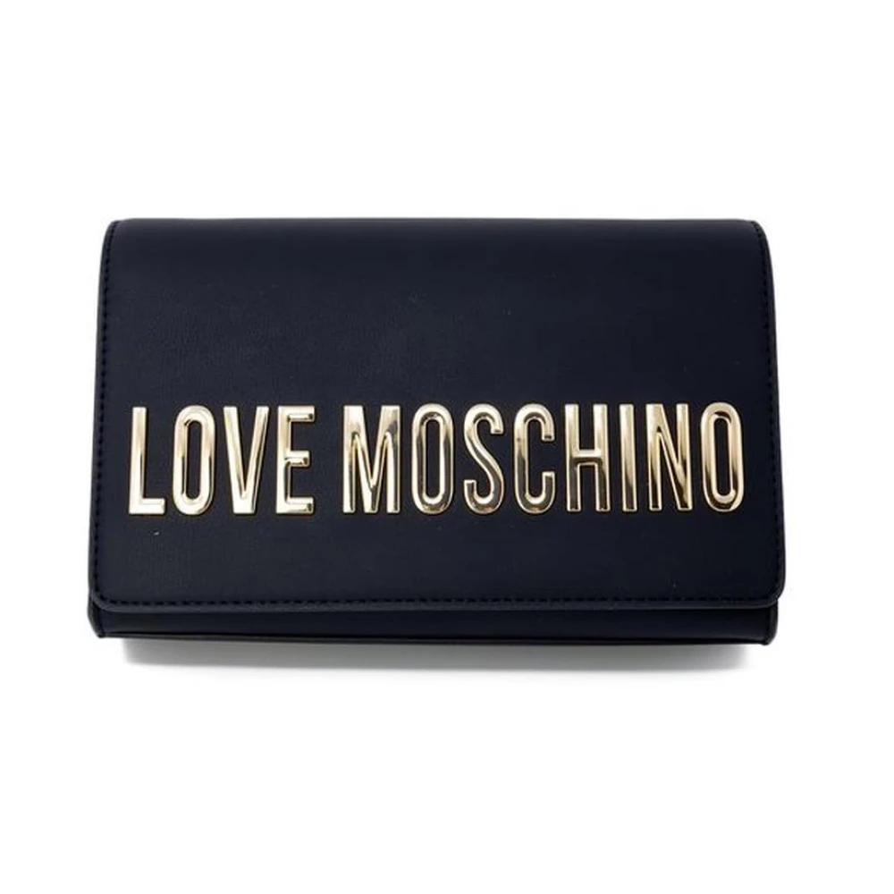 Love Moschino Faux Leather Handtas Lente Zomer Collectie Black Dames