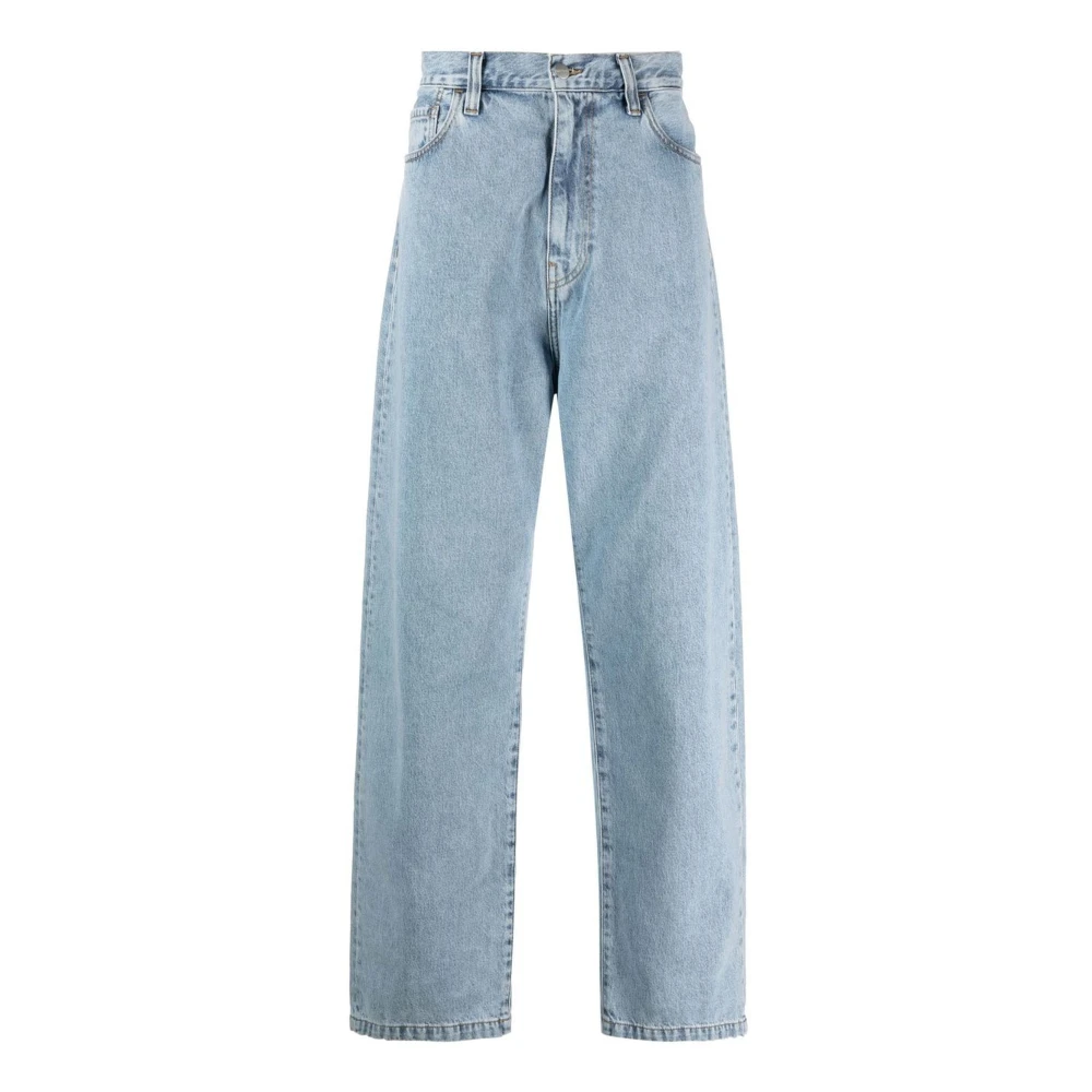 Carhartt WIP Klassieke Blauwe Katoenen Jeans Blue Heren