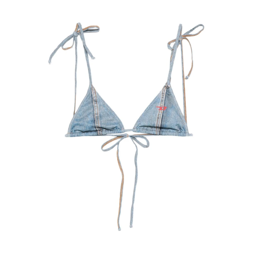 Diesel Women's Blue Bikinis, Xs, Tatiana Triangle Bikini Top