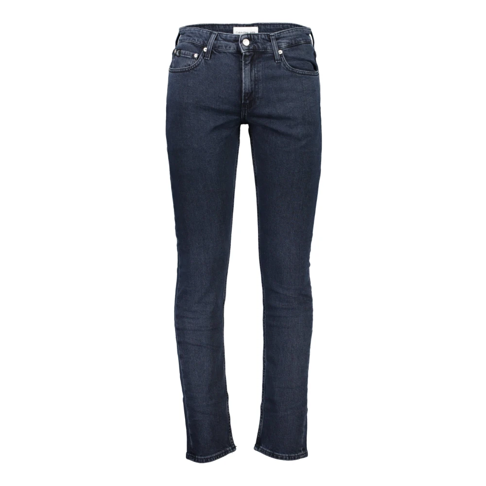 Calvin Klein Blauwe Jeans met Contrastdetail Blue Heren
