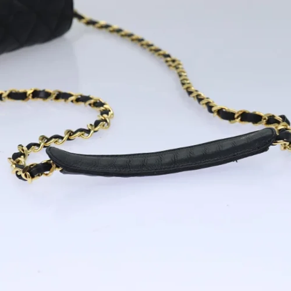 Chanel Vintage Pre-owned Leather shoulder-bags Black Dames