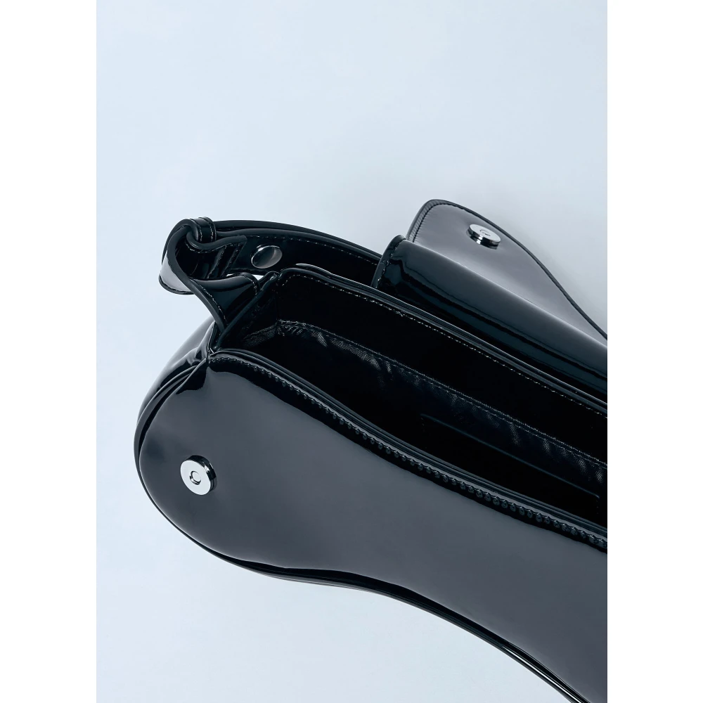Diesel Crossbody tas in lakafwerking Black Dames
