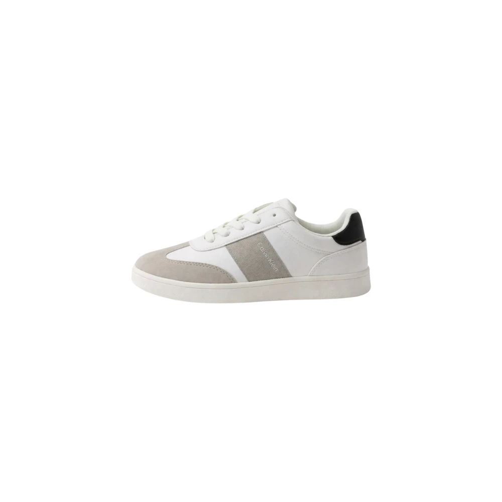 Calvin Klein Unisex Kids White Kids Sneakers, 36 Eu, Low Cut Lace-Up Sneaker