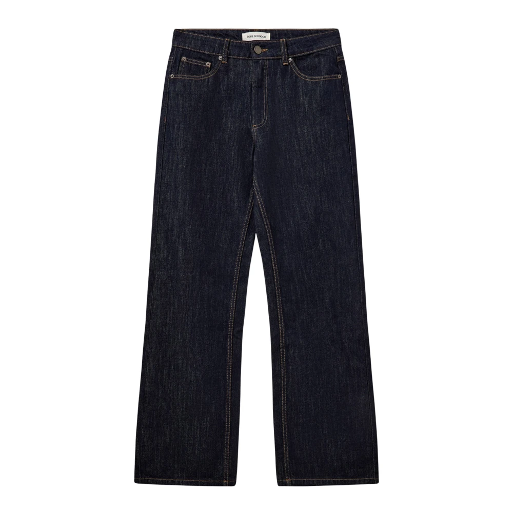 Sofie Schnoor Blue Straight Jeans - Female - Straight Fit Jeans - Xl - Jeans