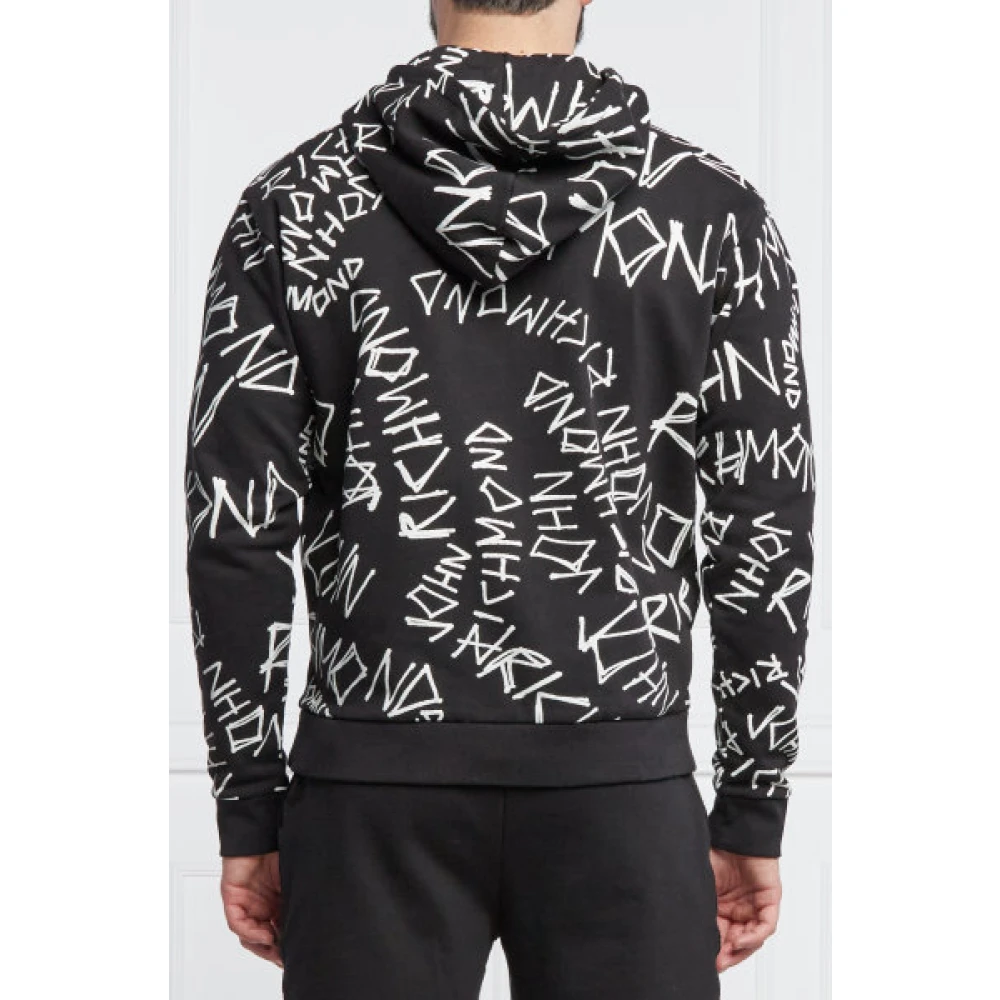 John Richmond Trainingsshirt Stijlvol en Comfortabel Zwart Hoodie Black Heren