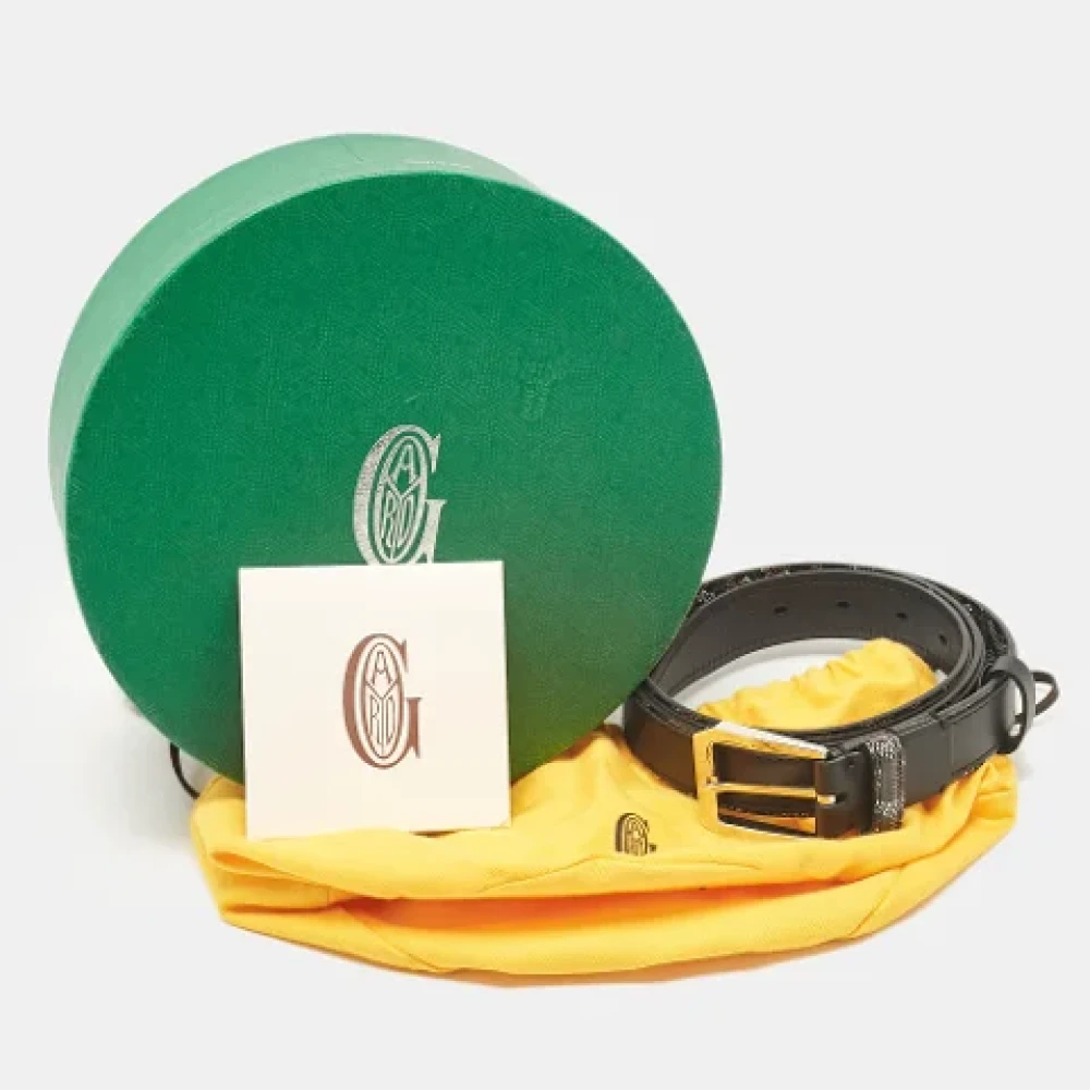 Goyard Vintage Pre-owned Coated canvas belts Black Dames