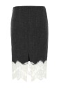 jupe-en-melange-de-viscose-extensible-charbon