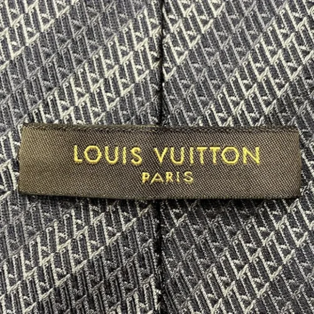Louis Vuitton Vintage Pre-owned Silk home-office Blue Heren