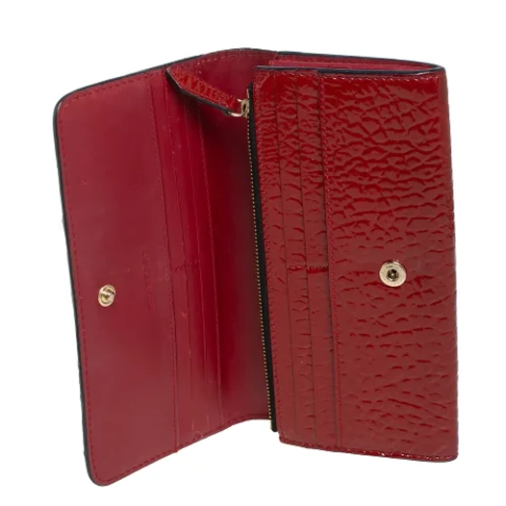 Burberry Vintage Pre-owned Leather wallets Red Dames