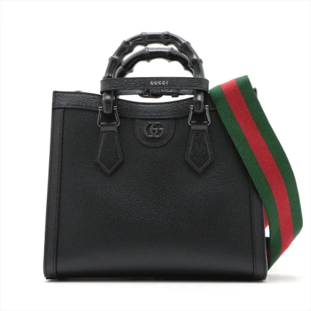 Gucci Vintage Pre-owned Leather gucci-bags Black Dames