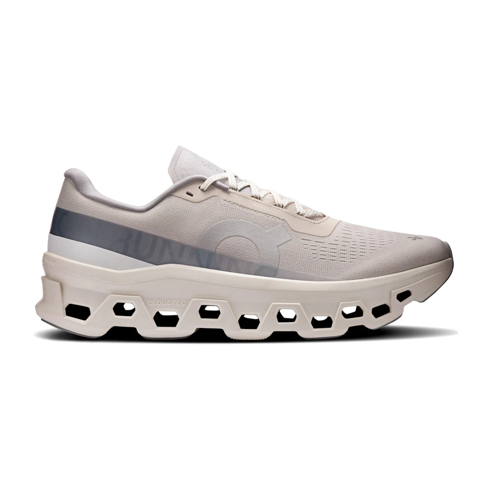 On Running Men's Beige Running Shoes, 8 Uk, Cloudmonster 1