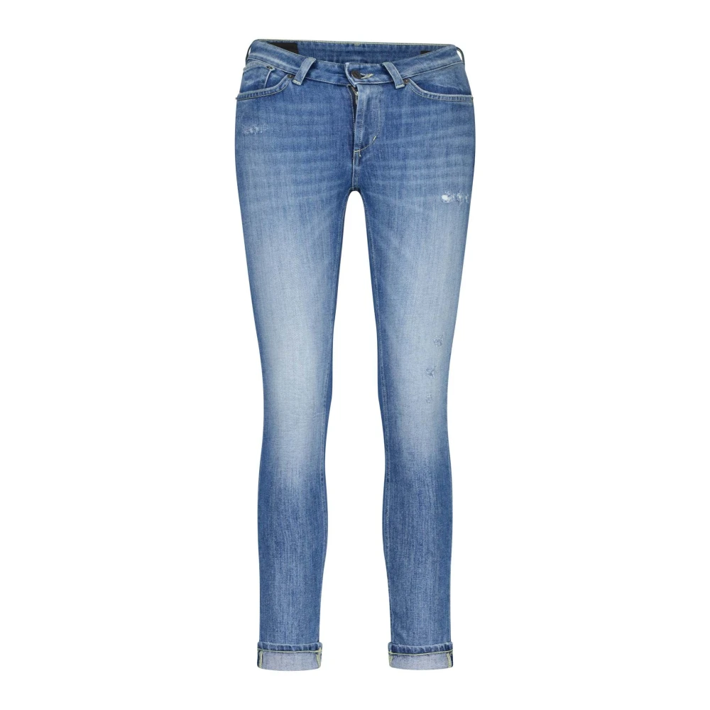Dondup Italiaanse Skinny-Fit Jeans Blue Dames