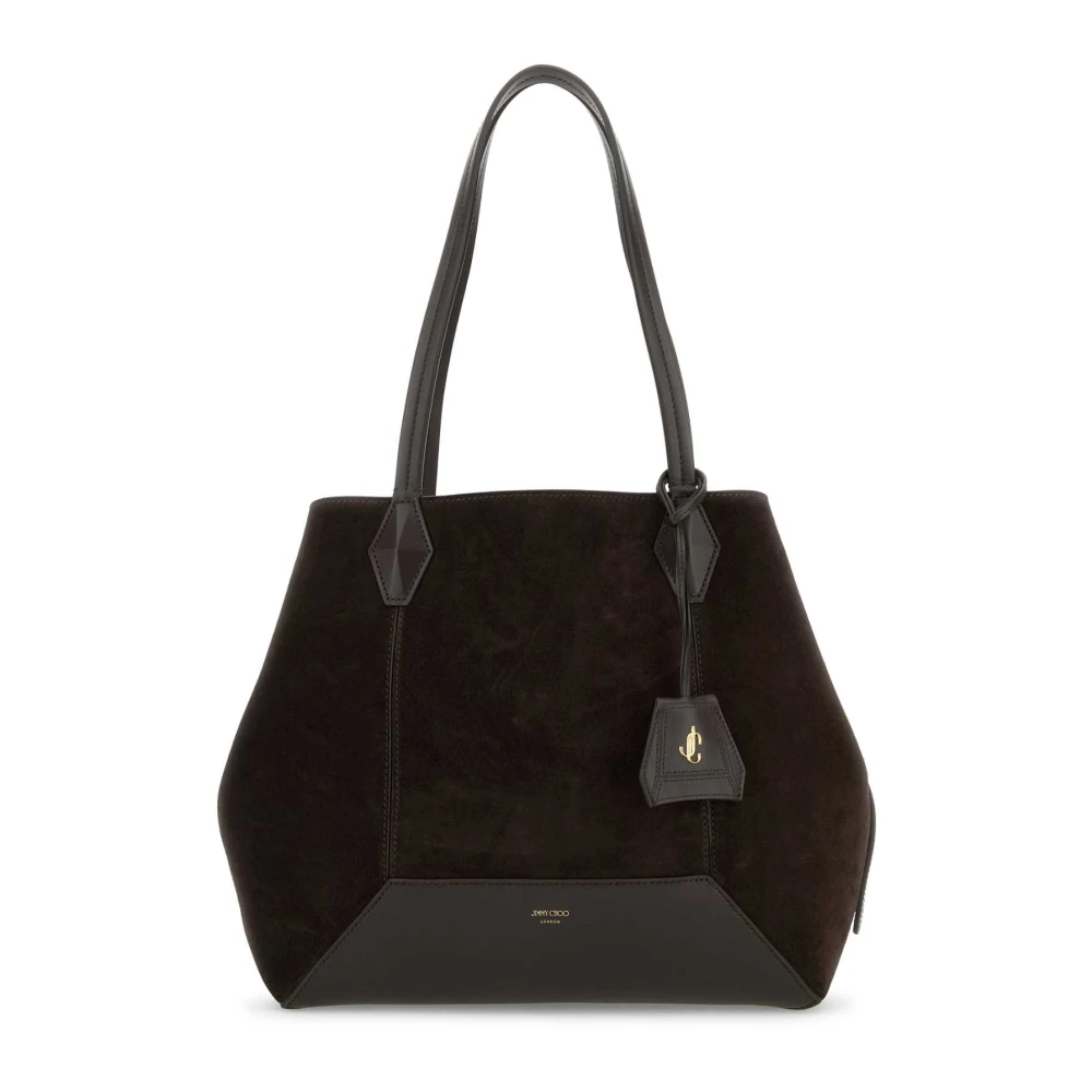 Jimmy Choo Bruine suède Diamond Shopping tas Brown Dames