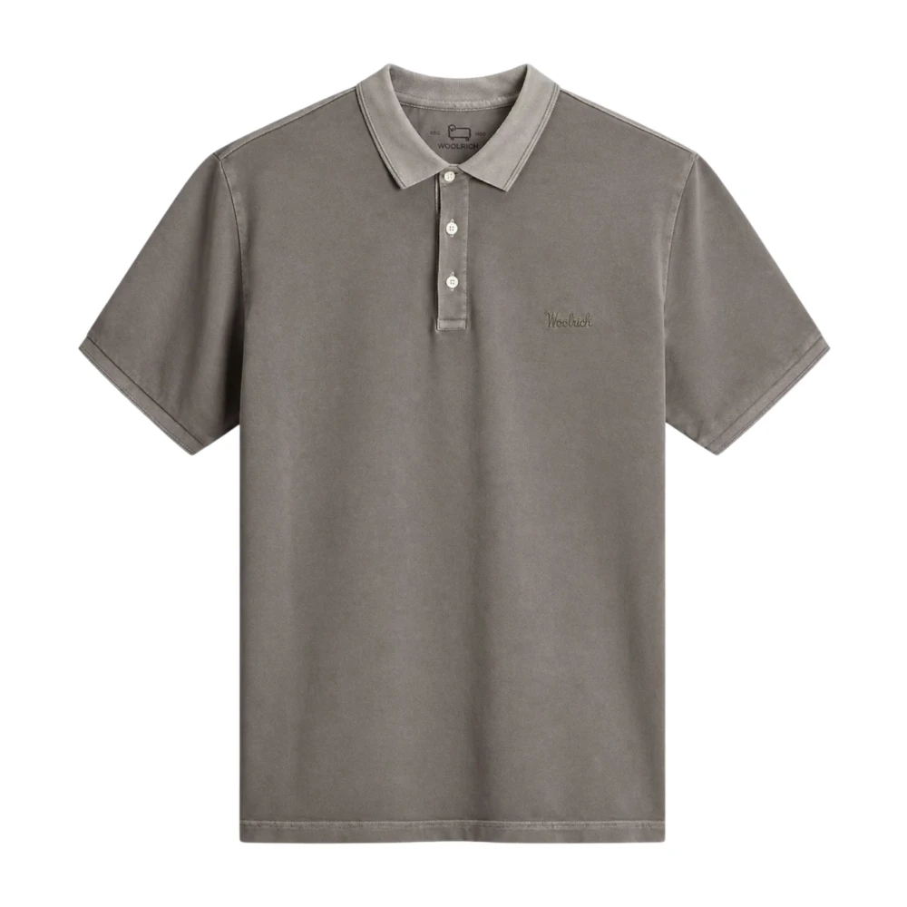 Woolrich Men's Gray Mackinack Polo - Polo Shirts - L - Tops