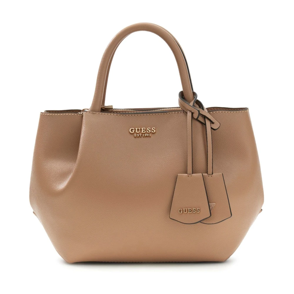 Guess Amorette Girlfriend Satchel - Female - Handbags - Beige - One Size - Bags
