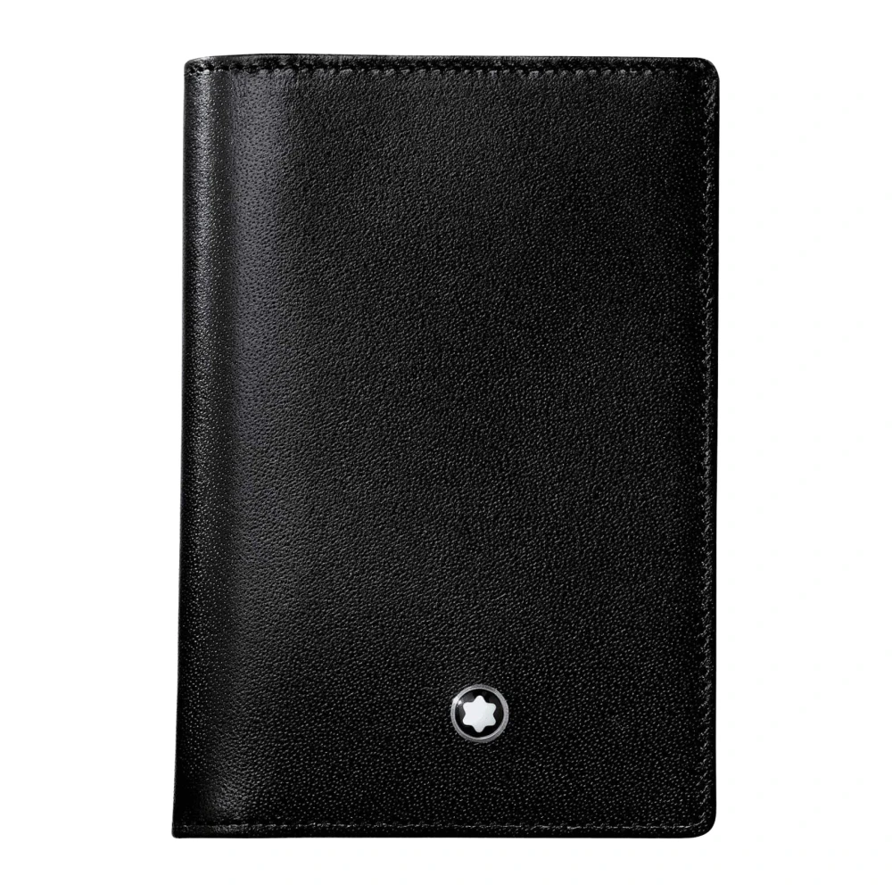 Montblanc Business Card Holder Gusset Black Heren