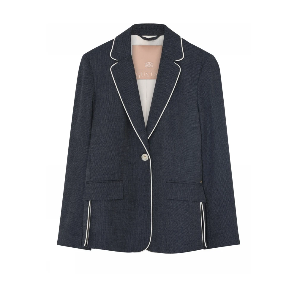 Gustav Klassieke Blazer met Paspeldetails Blue Dames