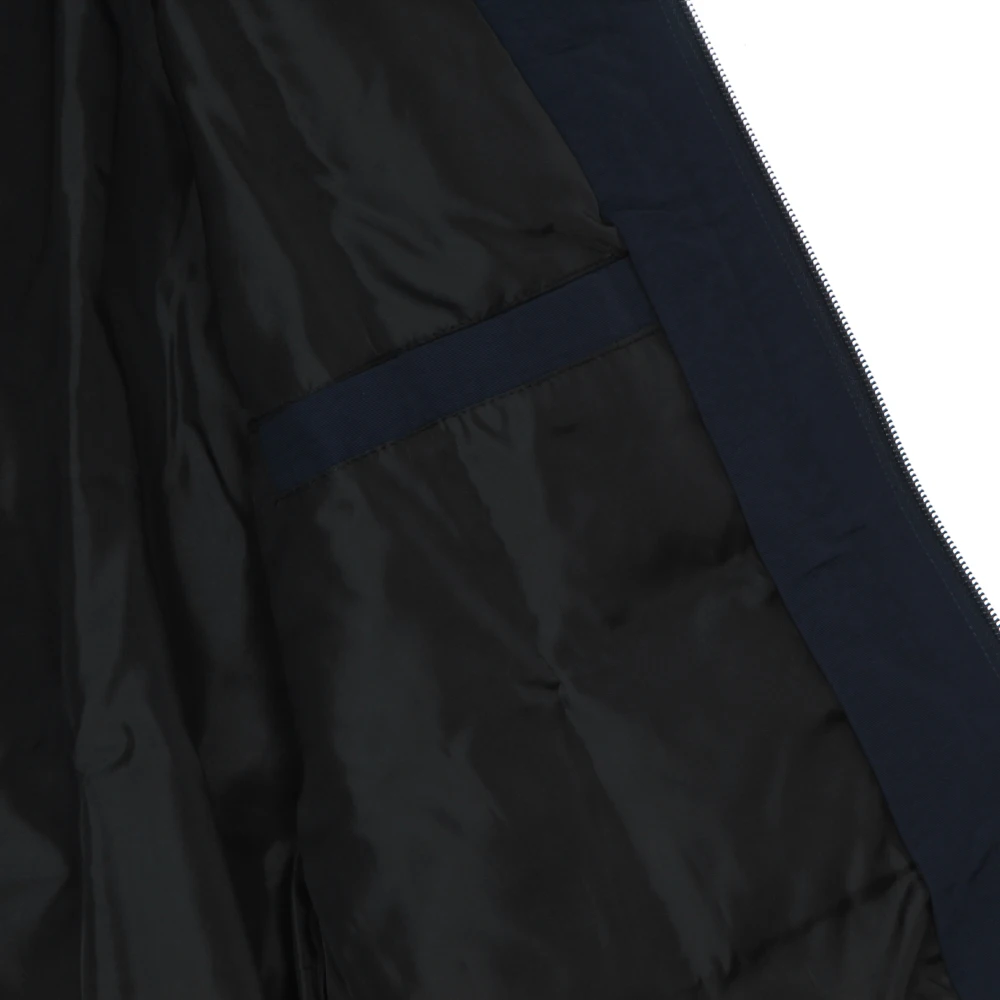 HUF Navy Windbreaker met hoge kraag Blue Heren