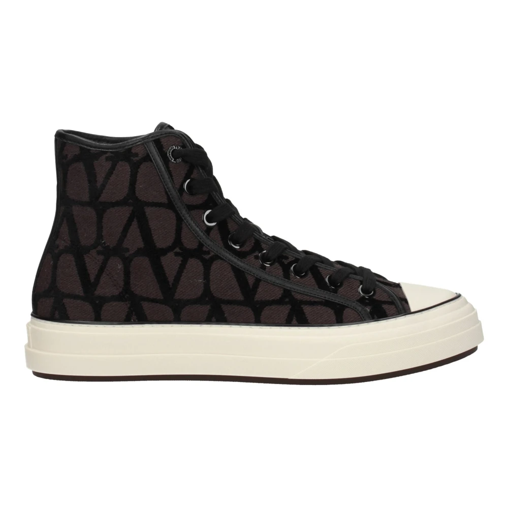 Valentino Garavani Men's Brown Sneakers,, Fabric Trainers Casual Style Size 11 Uk