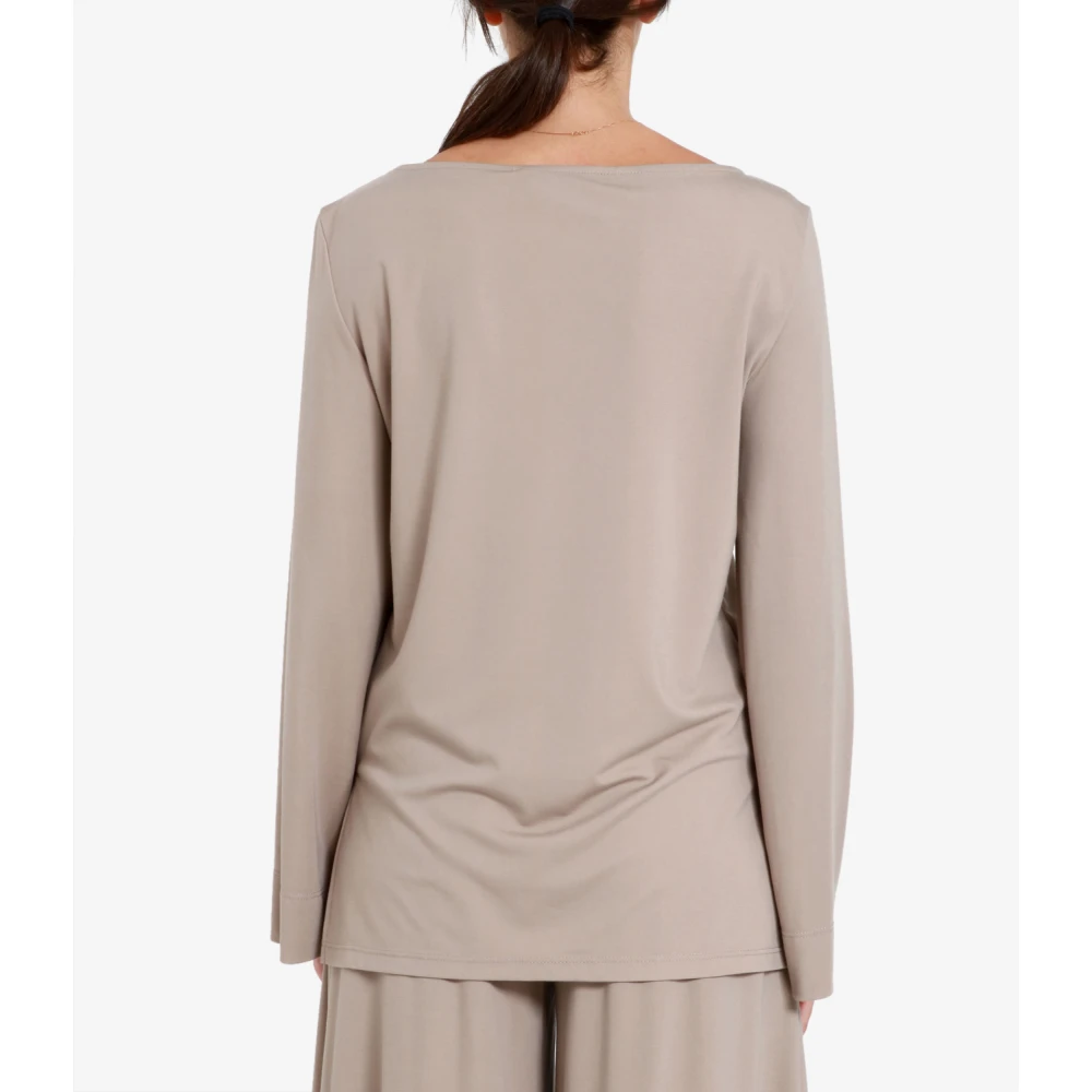 Kaos Dove Grey Bell Sleeve Top Gray Dames