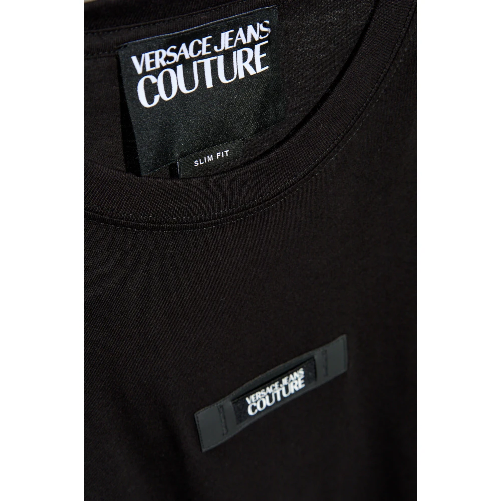 Versace Jeans Couture T-shirt met logo Black Heren