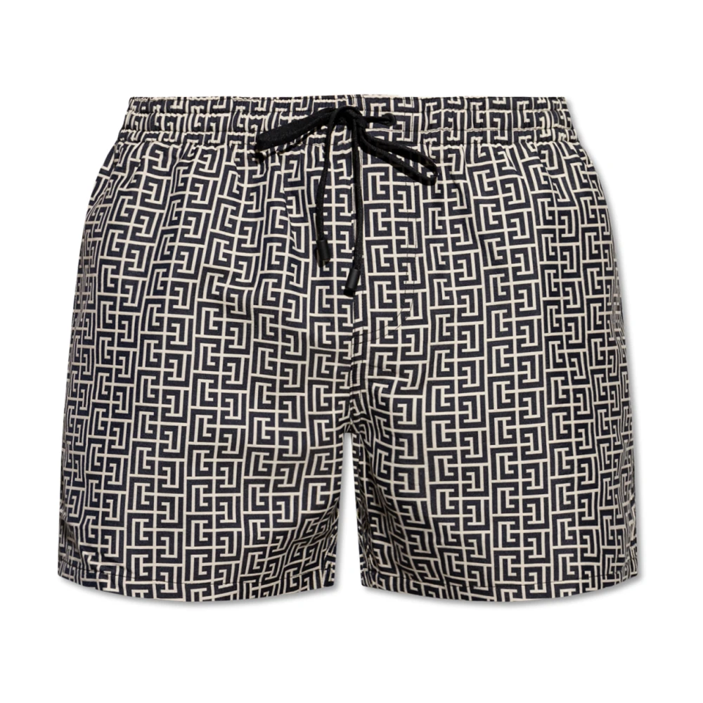 Balmain Elegante Designer Mode Jas Black Heren