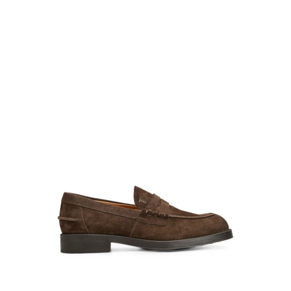 Tod's Loafers, Male, 11 Uk, Flat Shoes Brown