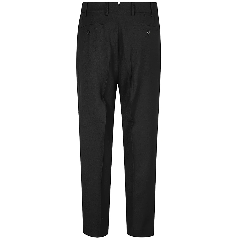 Mauro Grifoni Zwarte wollen broek Black Heren