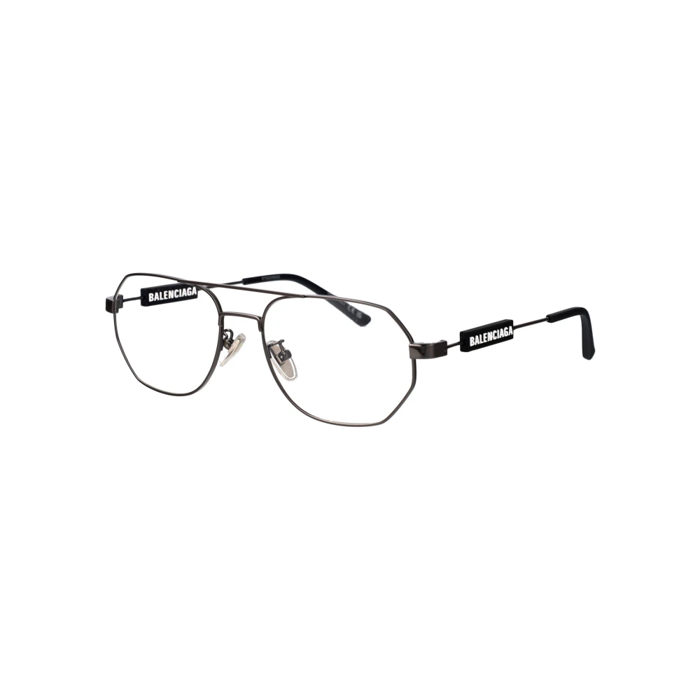 Balenciaga Unisex Gray Aviator Optical Frame