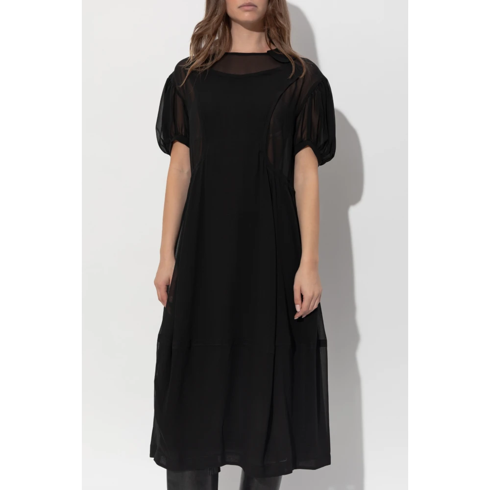 Comme des Garçons Transparante jurk Black Dames