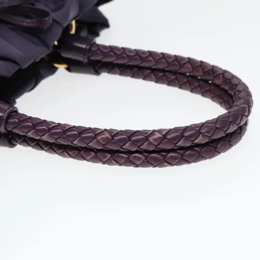 Prada Vintage Pre-owned Nylon handbags Purple Dames