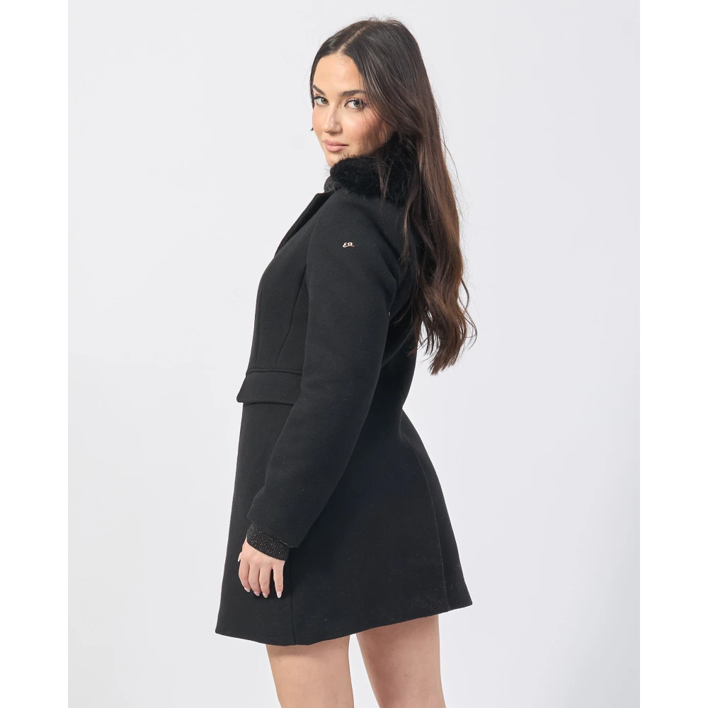 YES ZEE Zwarte Winterjas Black Dames