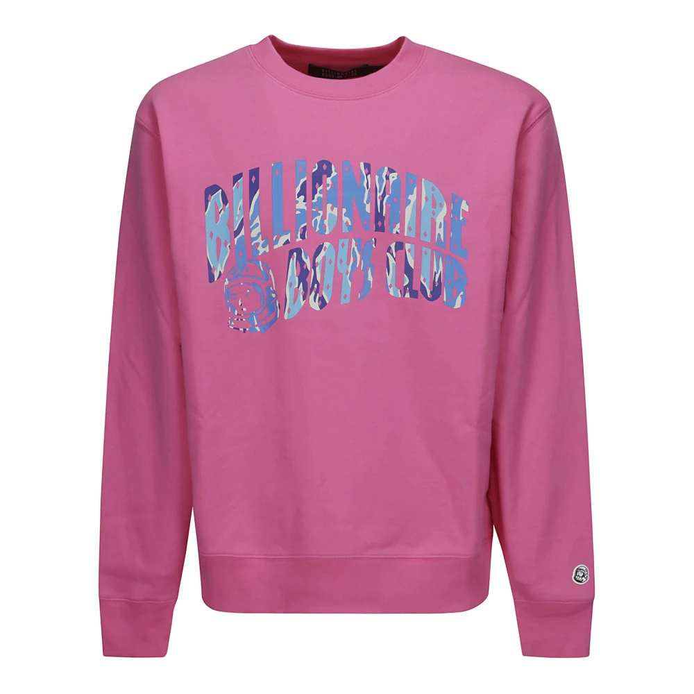 Billionaire Boys Club Roze Camo Logo Crew-Neck Sweatshirt Pink Heren